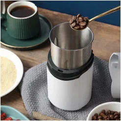 MACINACAFFÈ ELETTRICA LAME ACCIAIO PER MACINARE CHICCHI DI CAFFÈ SPEZIE Q-YM168