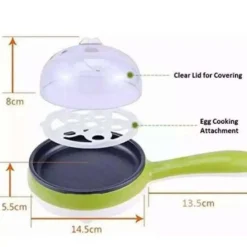 MAGIC POT EGG PENTOLA MAGICA CUOCI UOVA SODE VAPORE DOPPIO STRATO MINI FORNELLO