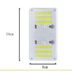 MAGNETIC COB LIGHT ARMADIETTO EMERGENZA RICARICABILE 9W 60 LED CORDLESS TX-9631