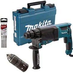 MAKITA TASSELLATORE ELETTRICO HR 2630T CON MANDRINO AUTOSERRANTE 26MM 800W SDS