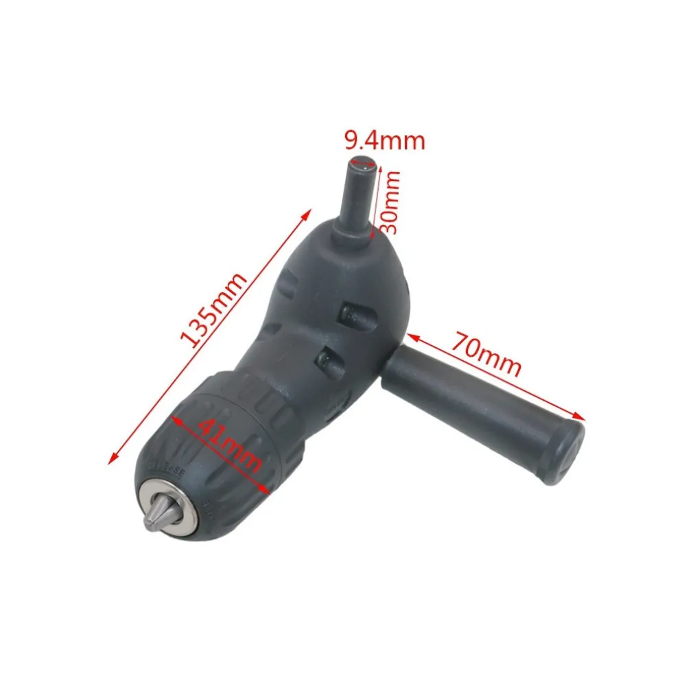 MANDRINO ANGOLARE 90° ACCESSORIO PER TRAPANO A CREMAGLIERA 0,6 - 10 MM
