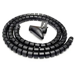 MANGIACAVO MANGIA CAVO COPRI FILO RAGGRUPPA FILI DA 1,5 M BIANCO O NERO