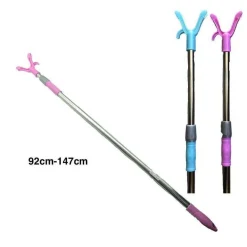 MANICO ASTA BASTONE APPENDIABITI PER ARMADIO APPENDI ABITI VESTITI 92-147CM