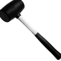 MARTELLO IN GOMMA 500 GR. CON MANICO IN ACCIAO GOMMA ERGONOMICO AMMACCATURA