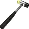 MARTELLO MAZZUOLO CON TESTA IN GOMMA E MANICO ERGONOMICO IN FIBRA E VETRO FIBER