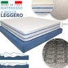 MATERASSO A MOLLE BONNEL LEGGERO SPESSORE 22 CM SINGOLO MATRIMONIALE PIAZZE
