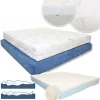 MATERASSO ERGONOMICO A 2 STRATI IN MEMORY E FOAM SPESSORE 22 CM SENZA CFC