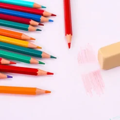 MATITE 48PZ COLORATE CANCELLABILI PER DISEGNARE SCHIZZI DIPINGERE CANCELLERIA PER BAMBINI