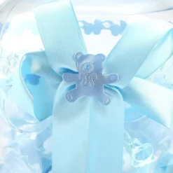 MAXI BIBERON PORTA CONFETTI CELESTE IDEA NASCITA 30 PEZZI BABY +1 MAXI BATTESIMO