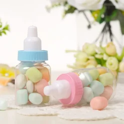 MAXI BIBERON PORTA CONFETTI CELESTE IDEA NASCITA 30 PEZZI BABY +1 MAXI BATTESIMO