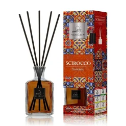 MAXI DIFFUSORE AMBIENTE CUBO CON BASTONCINI FRAGRANZA SCIROCCO SANDALO 250 ML