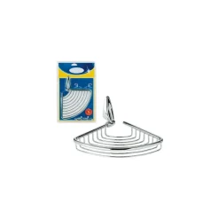 MENSOLA AD ANGOLO BAGNO ANGOLARE ANGOLIERA DOCCIA A PARETE IN ACCIAIO INOX