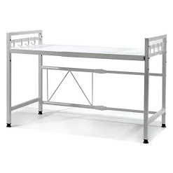 MENSOLA ALLUNGAILE DA 40-65CM SALVASPAZIO CON 8 GANCI PER APPENDERE UTENSILI ARREDO CASA