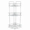 MENSOLA ANGOLARE DOCCIA A 3 RIPIANI PORTAOGGETTI IN METALLO SCAFFALE BAGNO 59260