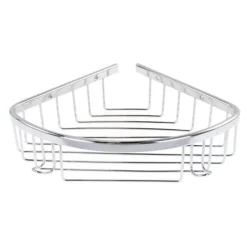 MENSOLA ANGOLARE PER DOCCIA BAGNO CROMATA LUCIDA CESTINO PORTA OGGETTI ACCIAIO 87901