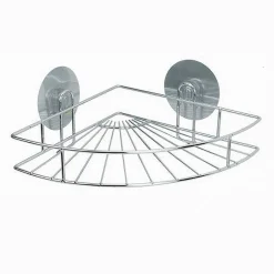 MENSOLA ANGOLARE PORTAOGGETTI DA BAGNO MONTAGGIO A PARETE CON BIADESIVO 79840