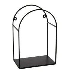 MENSOLA BACHECA DA PARETE METALLO NERO 17X10X25CM SERIE INDUSTRIAL ARCO 822292