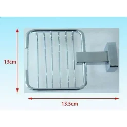 MENSOLA BAGNO DOCCIA PORTA SAPONE SAPONETTA QUADRATA FISSAGGIO A PARETE 52206A