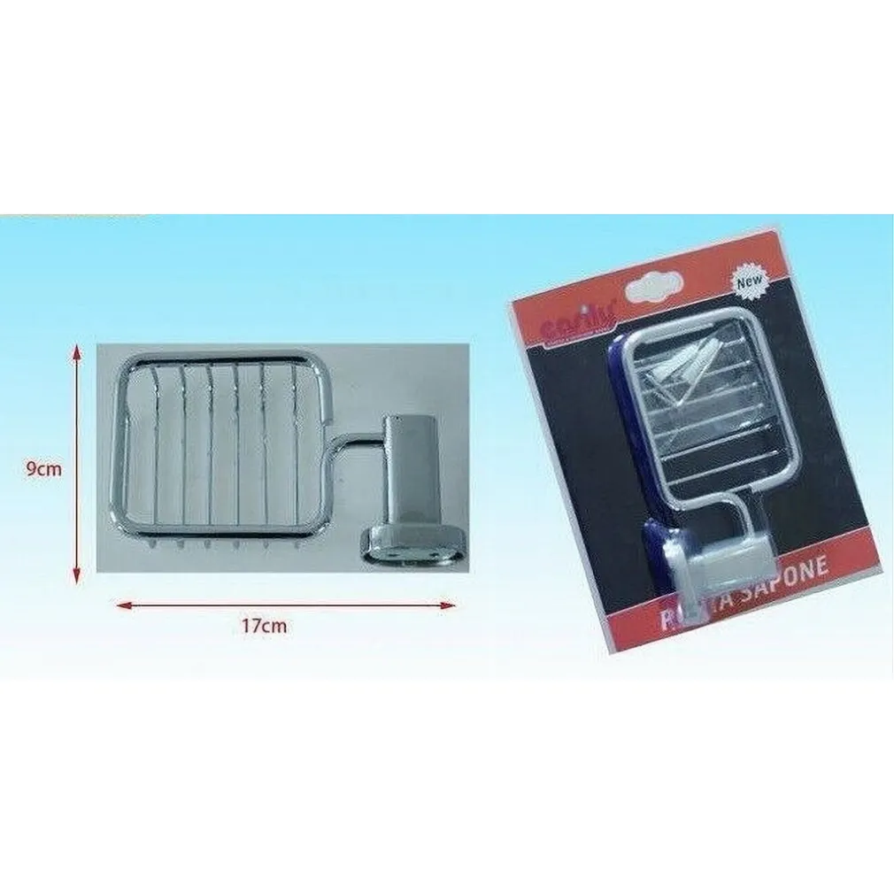 MENSOLA BAGNO DOCCIA PORTA SAPONE SAPONETTA RETTANGOLARE FISSAGGIO A MURO 52430A