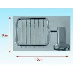 MENSOLA BAGNO DOCCIA PORTA SAPONE SAPONETTA RETTANGOLARE FISSAGGIO A MURO 52430A