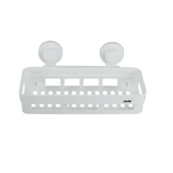 MENSOLA CON VENTOSA DA BAGNO X DOCCIA RETTANGOLARE PORTASAPONE SHAMPOO SCAFFALE