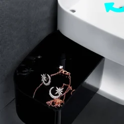 MENSOLA DA PARETE BAGNO SCAFFALE ROTANTE PORTAOGGETTI CUCINA DOCCIA ORGANIZZATORE