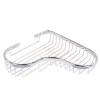 MENSOLA DOCCIA BAGNO ANGOLARE CROMATA LUCIDA 23.5CM CESTINO PORTA OGGETTI CUORE 87903