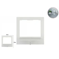 MENSOLA LEGNO BIANCO QUADRATA 29CM ARREDO CASA CAMERETTA SCAFFALE PARETE 70201