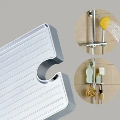 MENSOLA PORTA SAPONE PER COLONNA DOCCIA ASTA SALISCENDI SUPPORTO DOCCETTA 79355