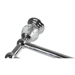 MENSOLA PORTASCIUGAMANI DA BAGNO DOPPIO RIPIANO CON CRISTALLI IN ACRILICO 52827