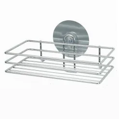 MENSOLA RETTANGOLARE PORTA OGGETTI DA BAGNO MONTAGGIO PARETE CON BIADESIVO 79839