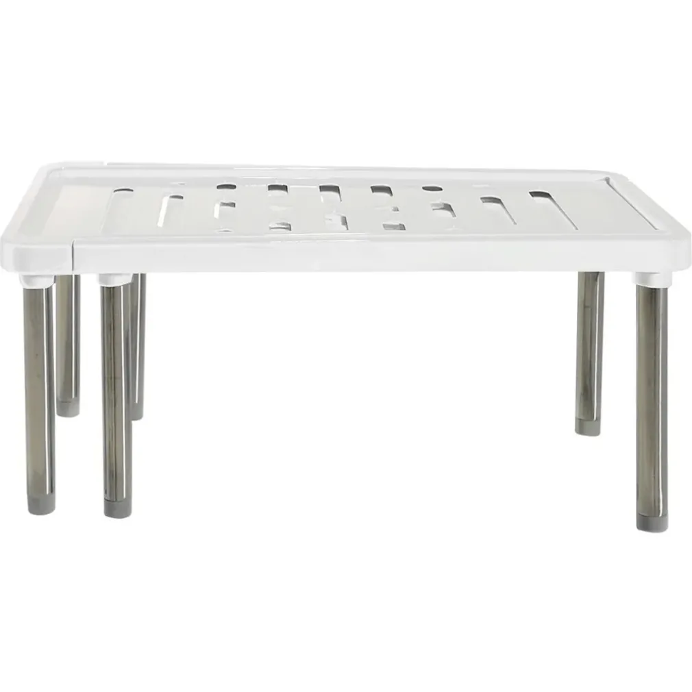 MENSOLA SALVASPAZIO IN POLIPROPILENE ESTENSIBILE 34,8-61CM IMPILABILE ACCESSORIO CUCINA