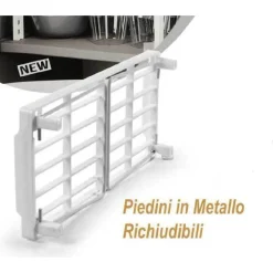 MENSOLA SALVASPAZIO ORGANIZER CUCINA ARMADIO CASSETTI BIANCA 30X14X16CM 839184