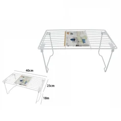 MENSOLA SALVASPAZIO SOVRAPPONIBILE ORGANIZER CUCINA ARMADIO MOBILI SMONTABILE