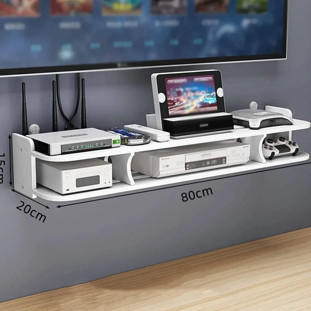 MENSOLA SOSPESA A PARETE SCAFFALE CON DIVISORIO WPC PORTAOGGETTI TOP BOX ARREDO