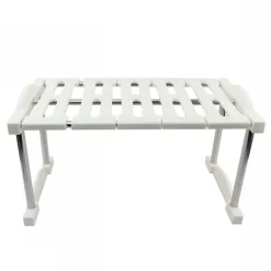 MENSOLA SOVRAPPONIBILE SALVASPAZIO IMPILABILE ORGANIZER CUCINA ARMADIO MOBILI 20