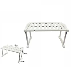 MENSOLA SOVRAPPONIBILE SALVASPAZIO IMPILABILE ORGANIZER CUCINA ARMADIO MOBILI 20