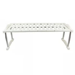 MENSOLA SOVRAPPONIBILE SALVASPAZIO ORGANIZER IMPILABILE ARMADIO MOBILI 65x24x20