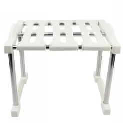 MENSOLA SOVRAPPONIBILE SALVASPAZIO IMPILABILE ORGANIZER CUCINA ARMADIO MOBILI 27