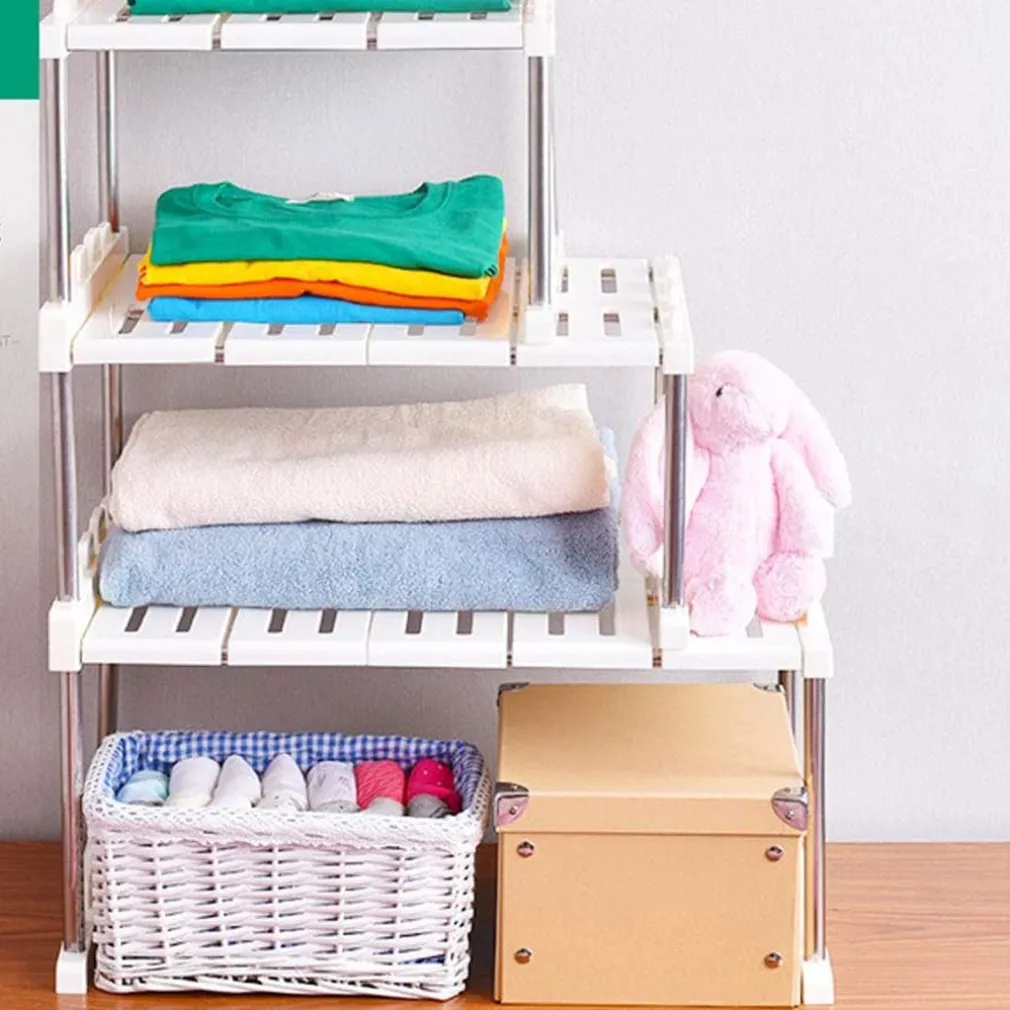 MENSOLA SOVRAPPONIBILE SALVASPAZIO ORGANIZER IMPILABILE ARMADIO MOBILI 65x24x30