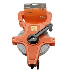 METRO A NASTRO FLESSOMETRO BINDELLA IN FIBRA DI VETRO RULLO 30MT RIAVVOLGIBILE