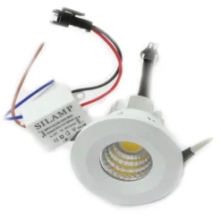 MINI FARETTO LED DA INCASSO 3W COB 40MM SPOT INCASSO MOLLA LUCE CALDA FREDDA
