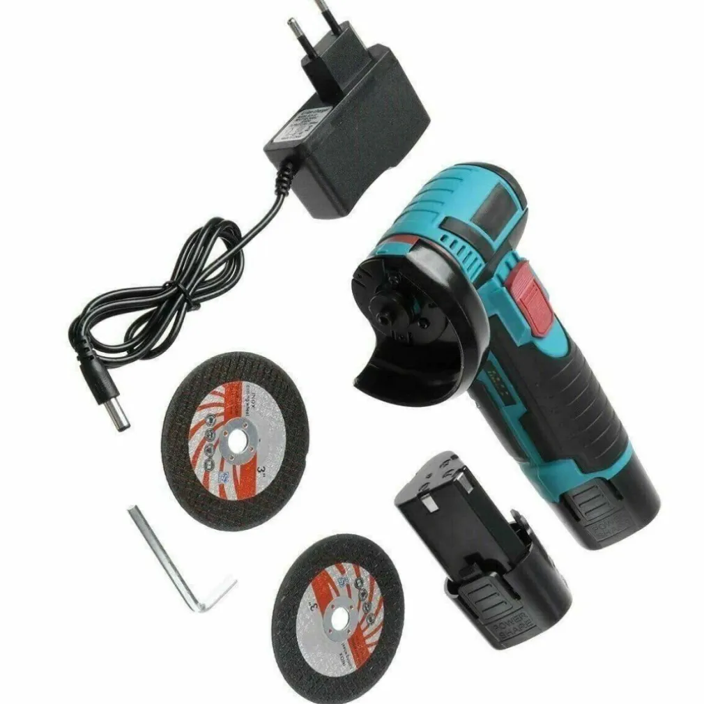 MINI FLEX SMERIGLIATRICE A BATTERIA LITIO 12V 1.5AH DISCO 76MM PORTATILE PRATICO