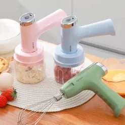 MINI FRULLATORE ELETTRICO RICARICABILE MULTIFUNZIONALE CON FRUSTA SBATTITORE