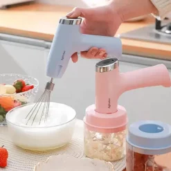 MINI FRULLATORE ELETTRICO RICARICABILE MULTIFUNZIONALE CON FRUSTA SBATTITORE