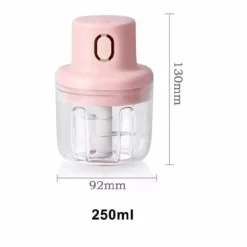 MINI FRULLATORE TRITATUTTO RICARICABILE USB MULTIFUNZIONALE ALIMENTI AGLIO Q-T36