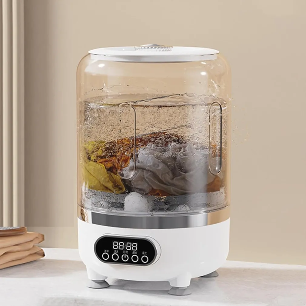 MINI LAVATRICE PORTATILE COMPATTA RICARICABILE DESIGN SENZA FILI CON CESTELLO CENTRIFUGA