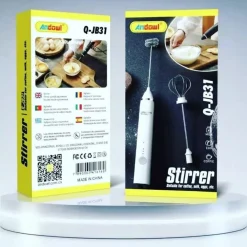 MINI MISCELATORE AGITATORE Q-JB31 DOPPIA TESTA FRULLINO PER CAFFÈ LATTE UOVA