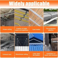 MINI PISTOLA SPARACHIODI MANUALE CON 10 CHIODI PORTATILE SILENZIATORE REGOLABILE