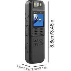MINI TELECAMERA SPIA LCD CON LENTE GIREVOLE CON VISIONE NOTTURNA BODYCAM FULL HD